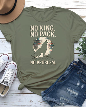 Funny "No King No Pack No Problem" Meme Tee – Unisex Shirt by Memez Store