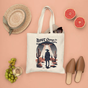 retro vintage canvas tote bag