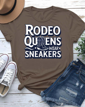 rodeo queen wear sneakers funny graphic tee