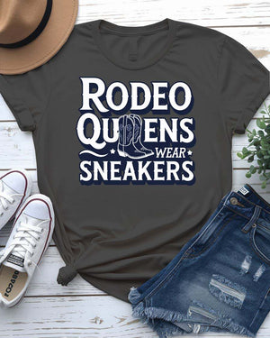 rodeo queen wear sneakers funny graphic tee
