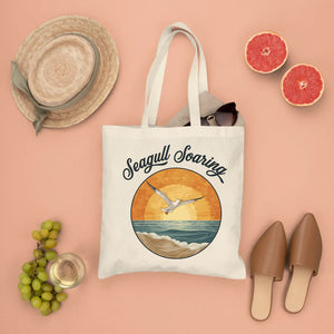 seagull tote bag minimal design