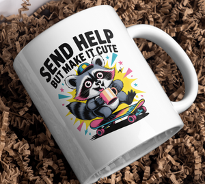 Send Help Mug funny work stress coffee cup