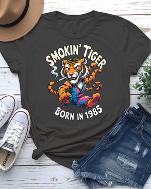 smokin tiger 1985 tee