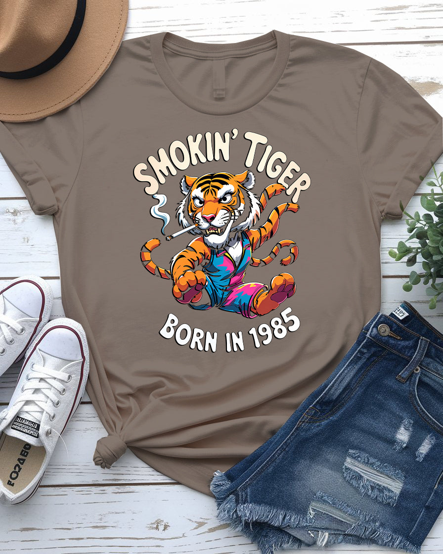 smokin tiger 1985 tee