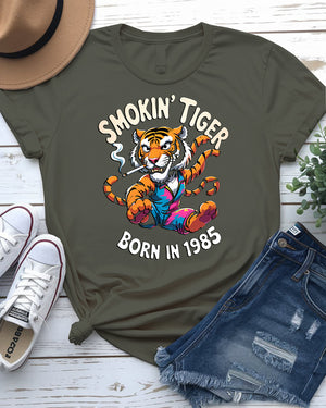 smokin tiger 1985 tee