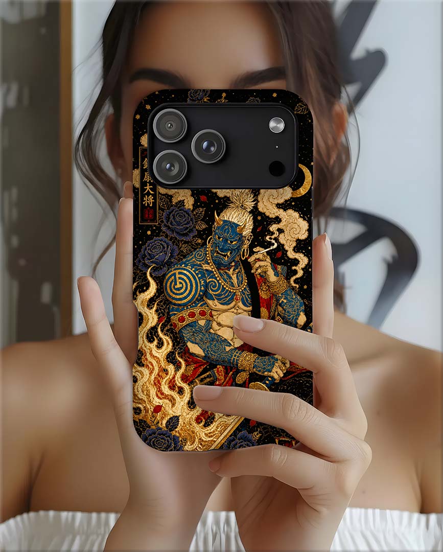 Mythic Samurai Magnetic Phone Case — Armor Warrior Art iPhone Case