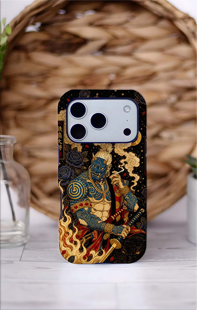 Mythic Samurai Magnetic Phone Case — Armor Warrior Art iPhone Case