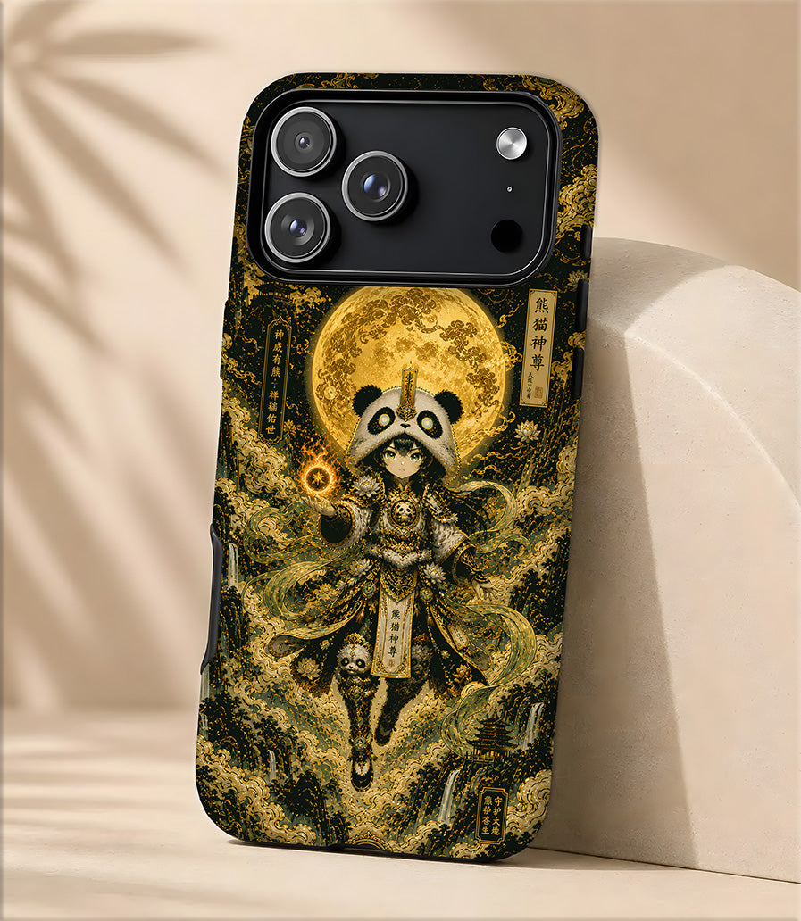 Mystic Panda Warrior Phone Case — Tough Magnetic Protective Cover
