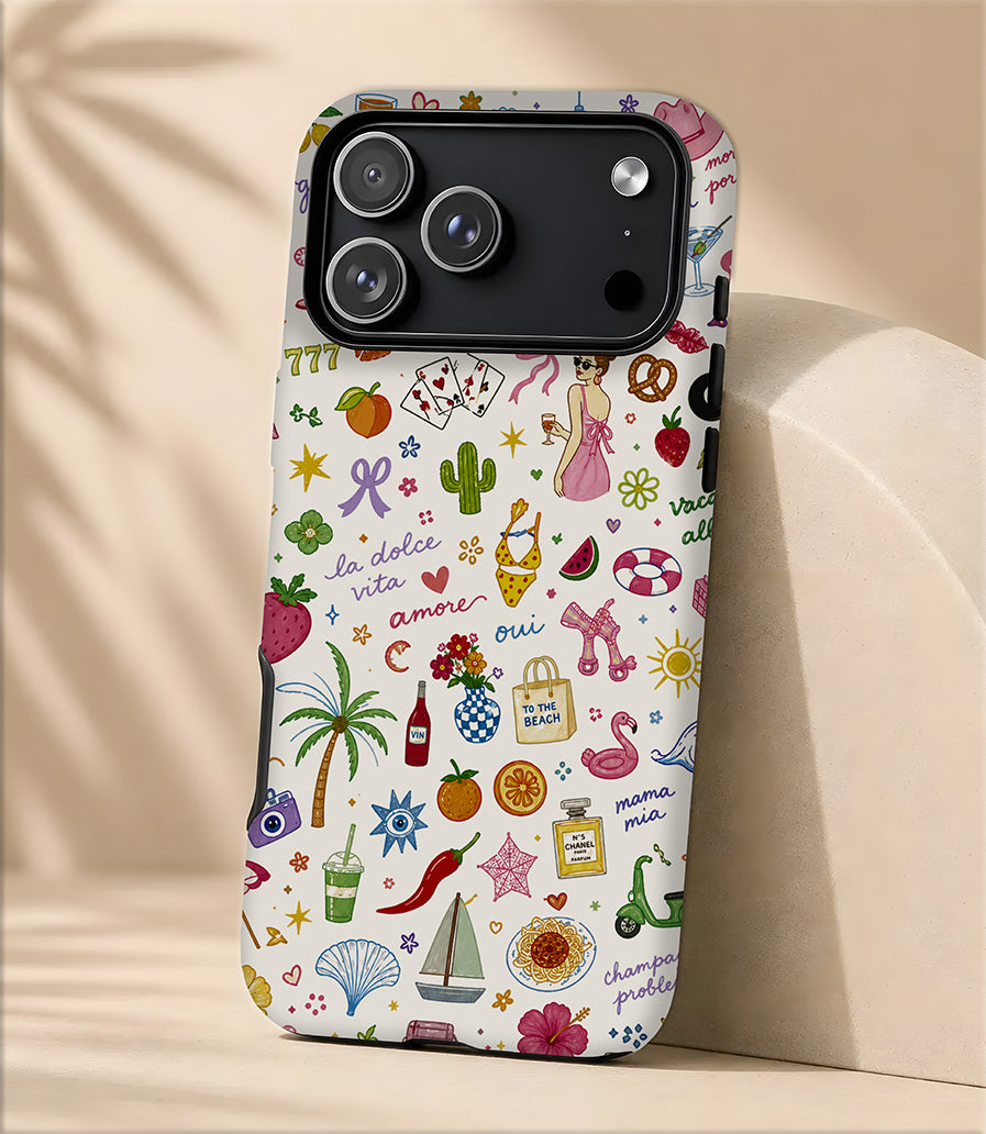 Cute Cartoon Characters Phone Case — Tough Magnetic Protective Cover