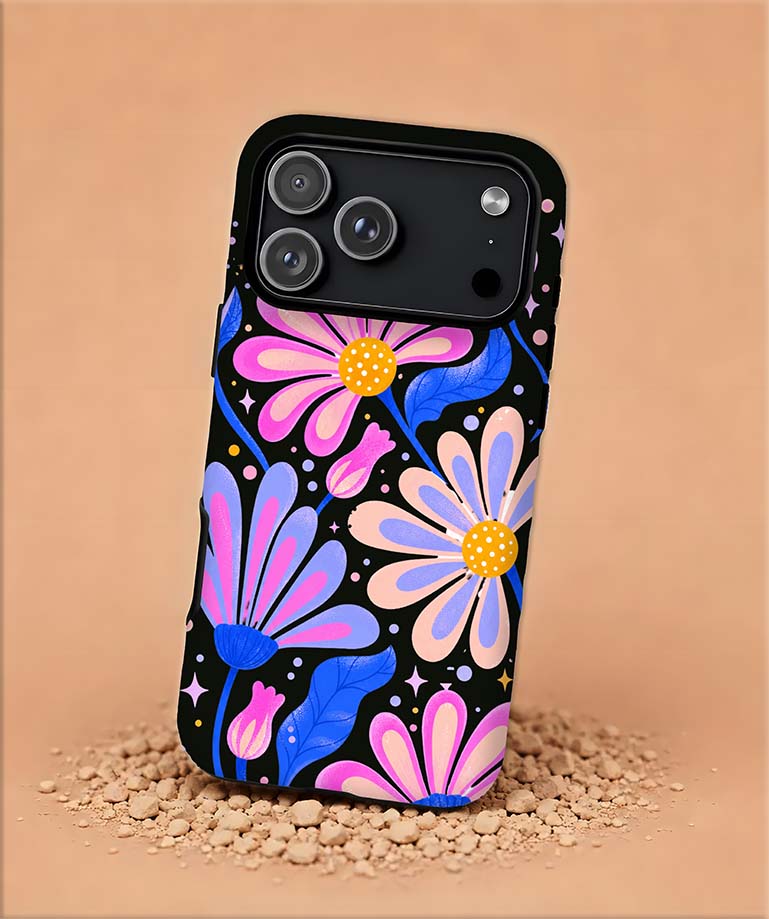 Floral Daisies Magnetic Phone Case — Tough Protective iPhone Cover