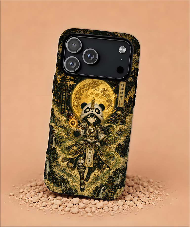Mystic Panda Warrior Phone Case — Tough Magnetic Protective Cover