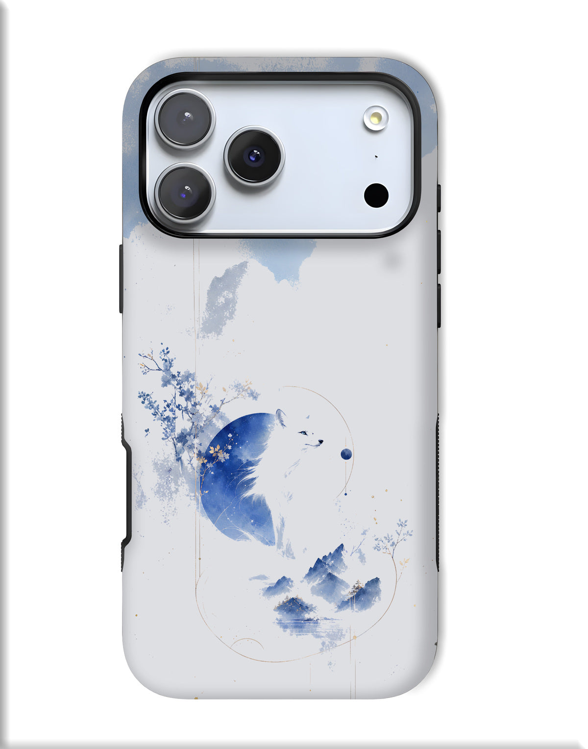 Phone Case — ethereal white fox moon design magnetic tough case