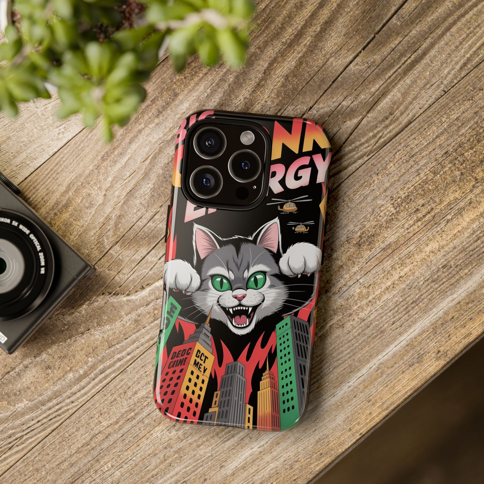 Funny Monster Cat Tough Case