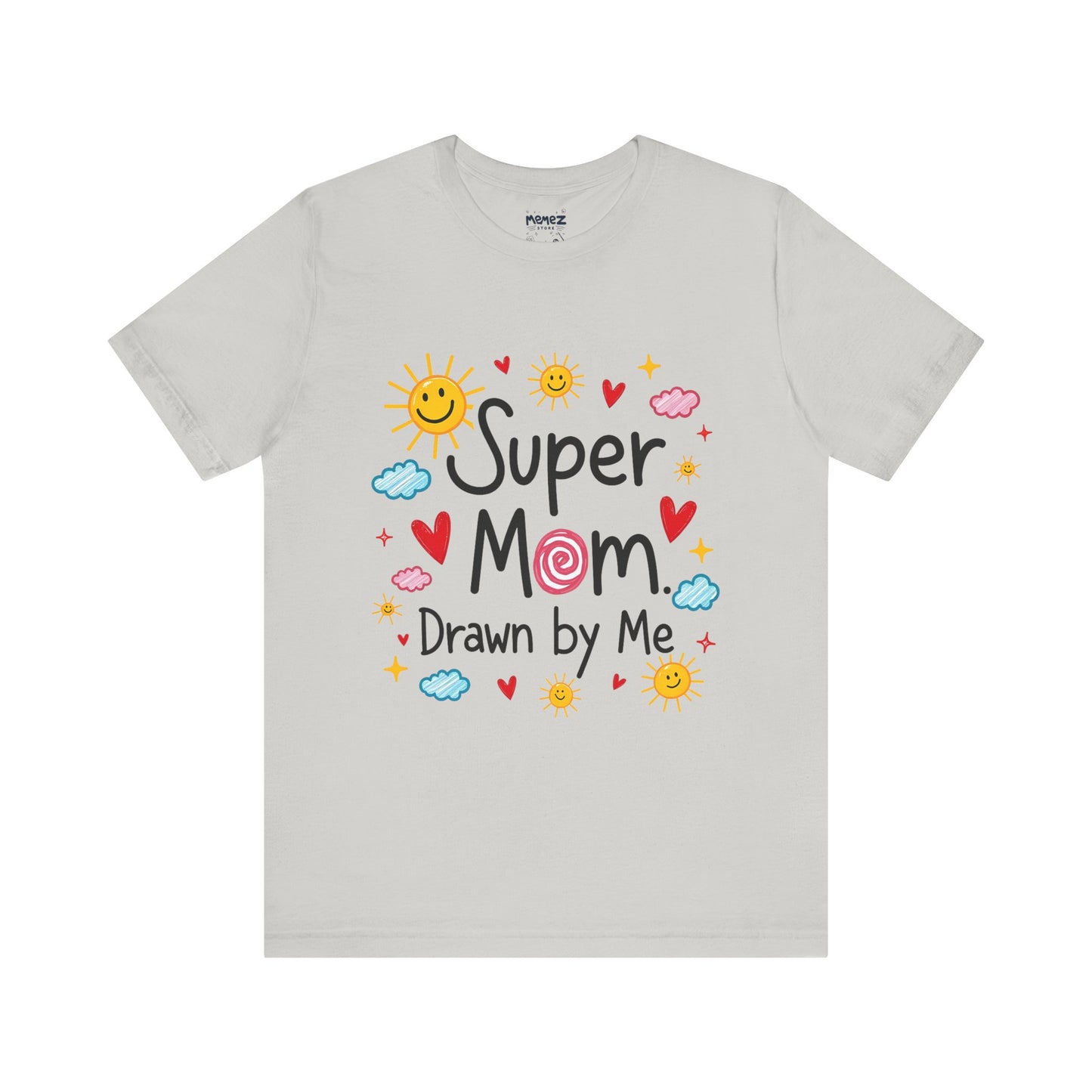 Hand Drawing SUper Mom Tee By Memez store