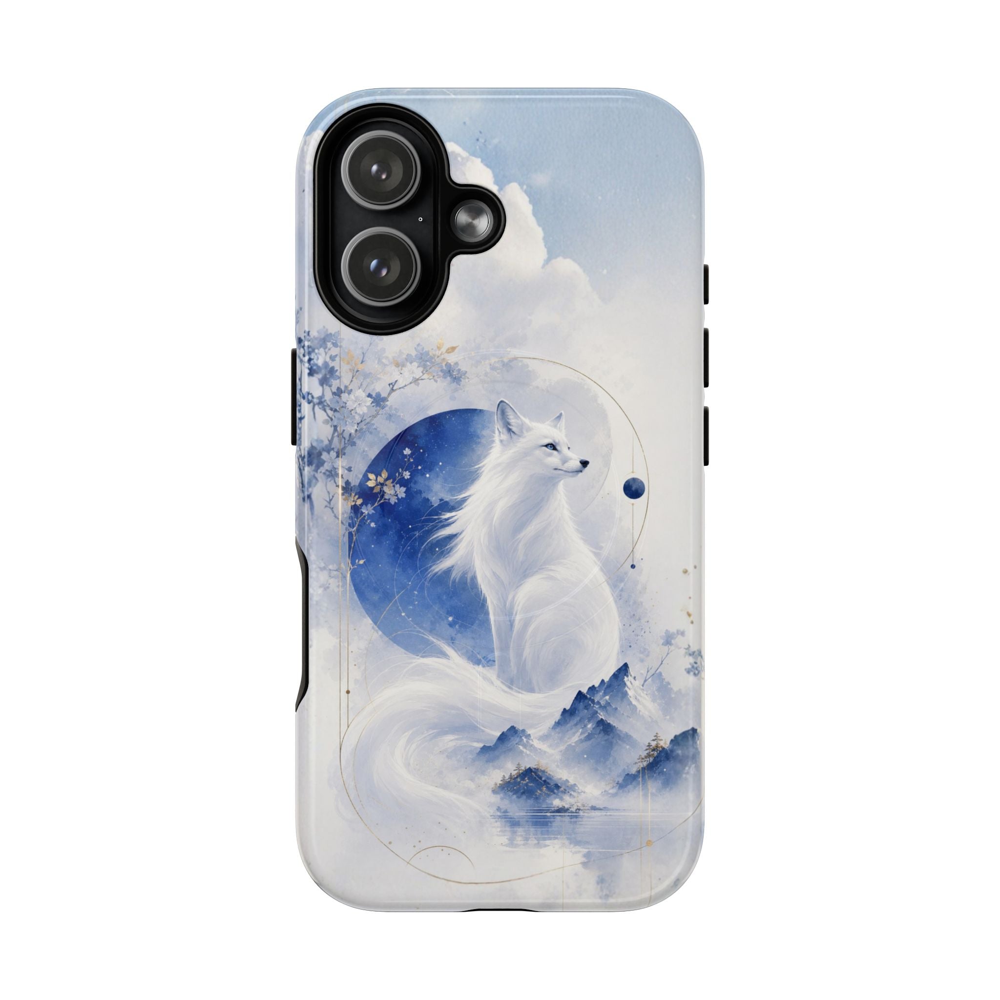 Phone Case — ethereal white fox moon design magnetic tough case