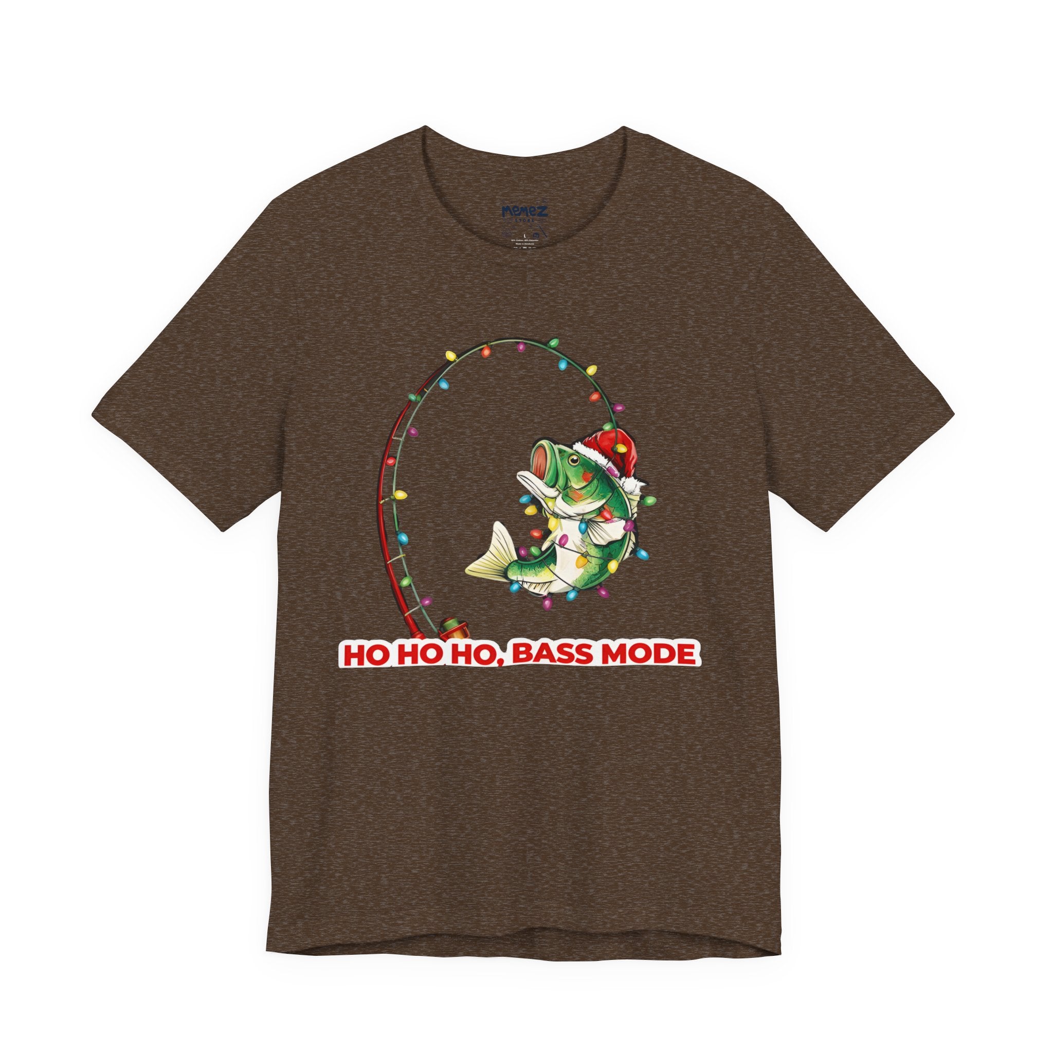 Bass Mode Fishing Meme Funny Tee