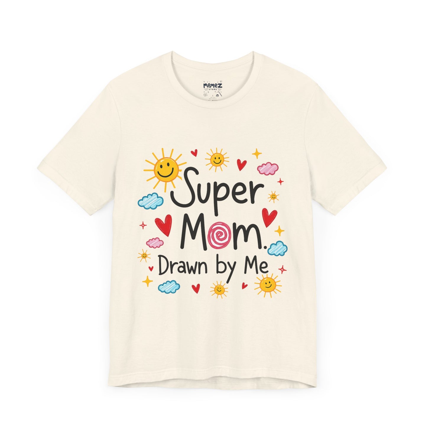 Hand Drawing SUper Mom Tee By Memez store