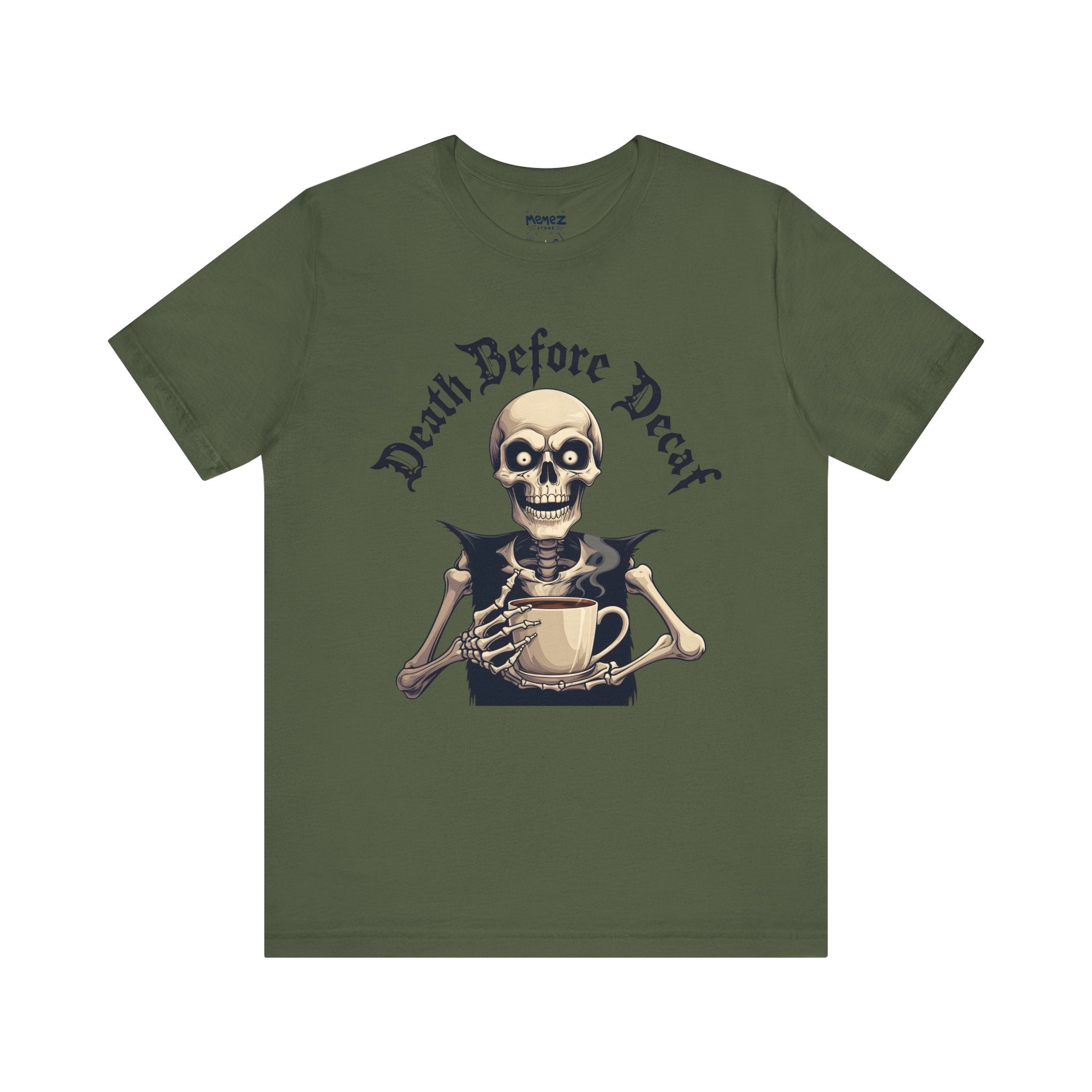 Death Before Decaf Funny Coffee Tee
