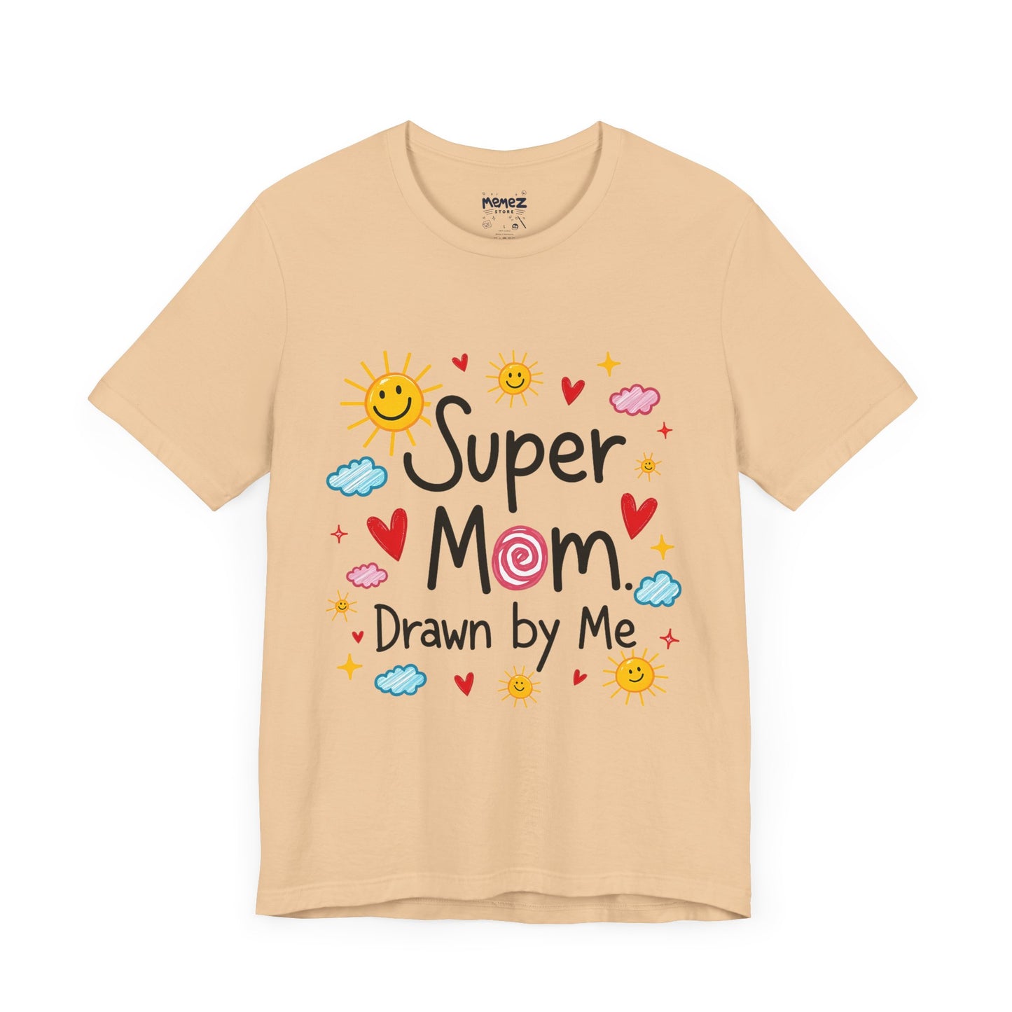 Hand Drawing SUper Mom Tee By Memez store