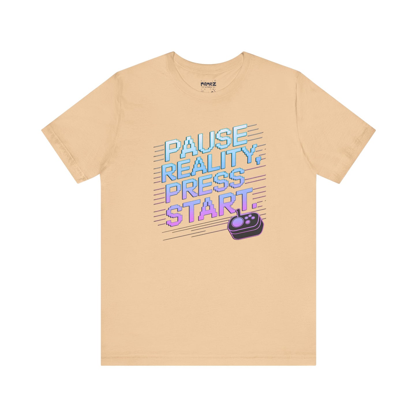 Gamer Pause Reality Press Tee - Unisex Jersey Short Sleeve