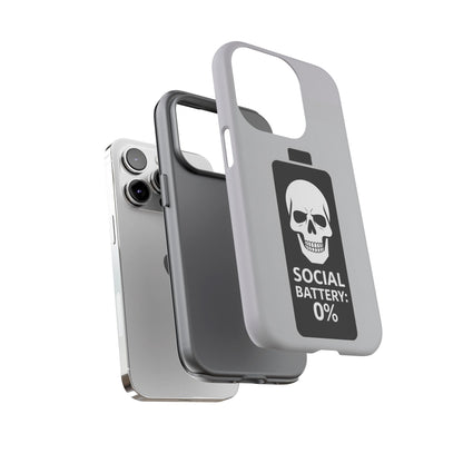 Social Battery Zeero I Phone case by Memez Store