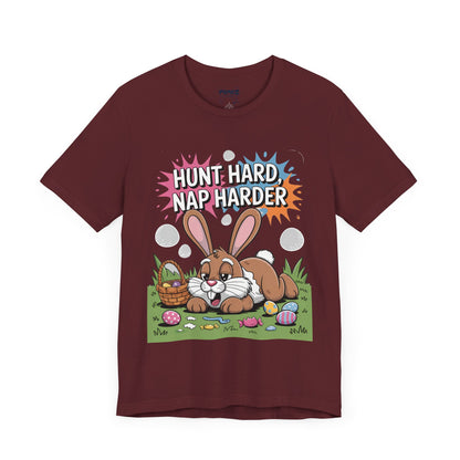 Hunt Hard Nap Harder Easter Funny Tee By Memez Store