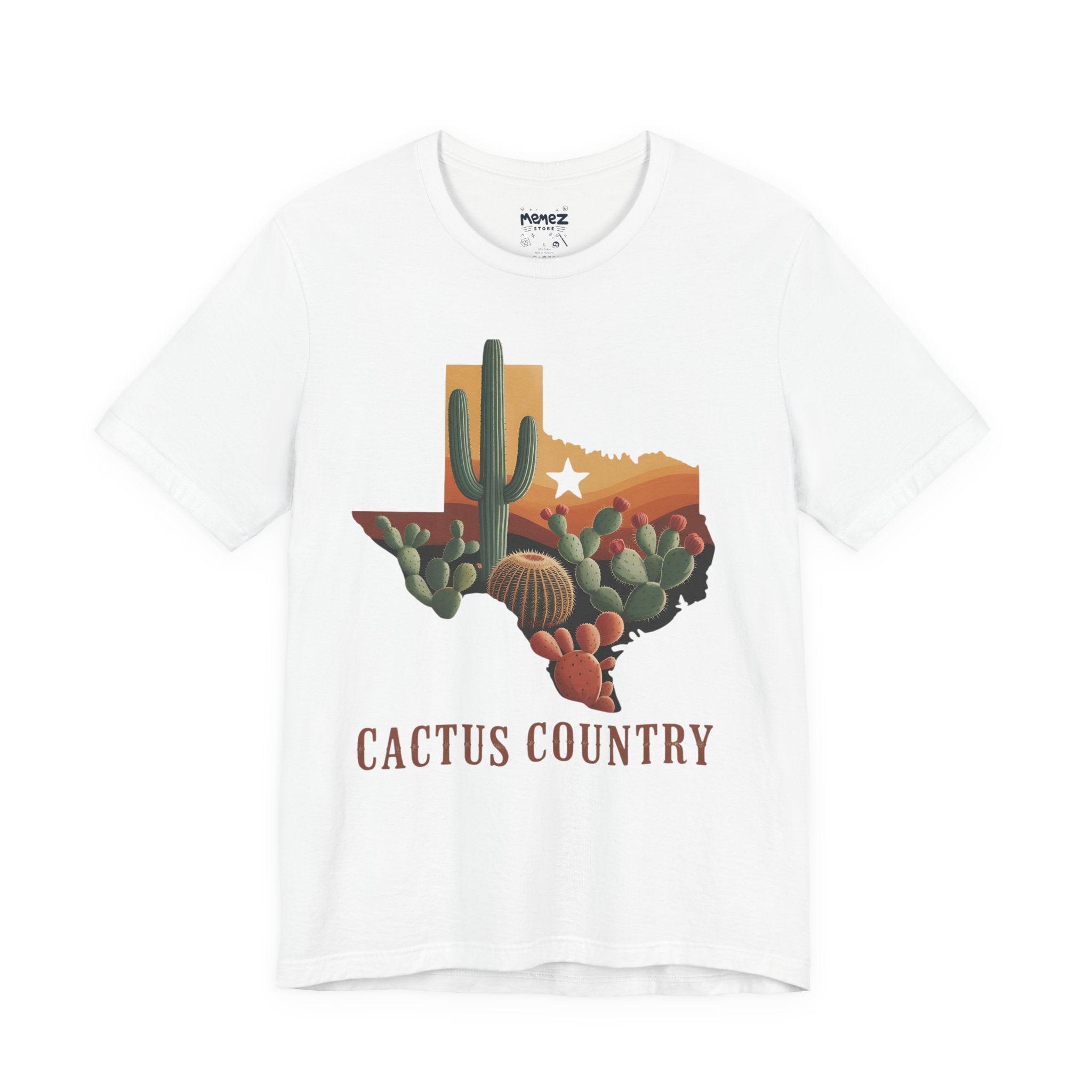 Cactus Country Funny Tee By Memez Store
