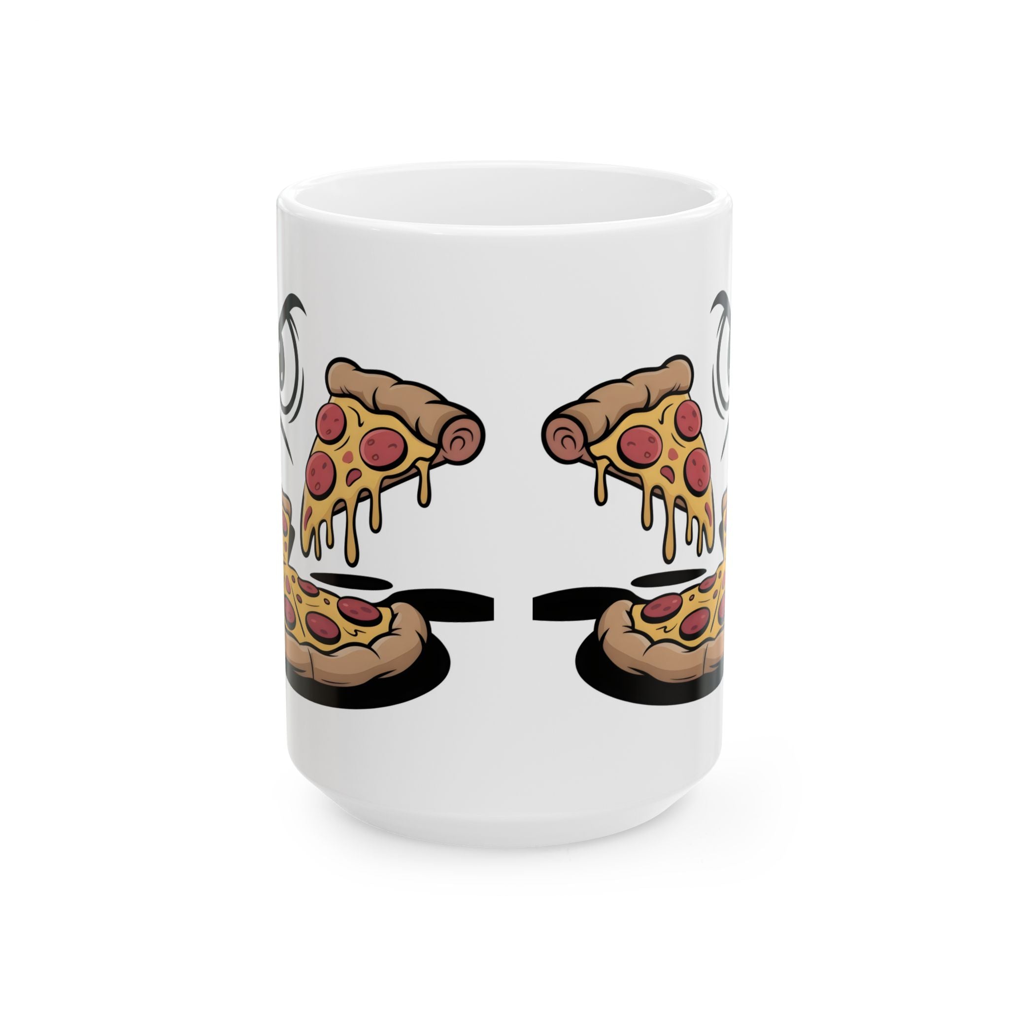 Eye on Last Slice of Pizza Mug by Memez store