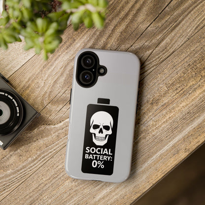 Social Battery Zeero I Phone case by Memez Store