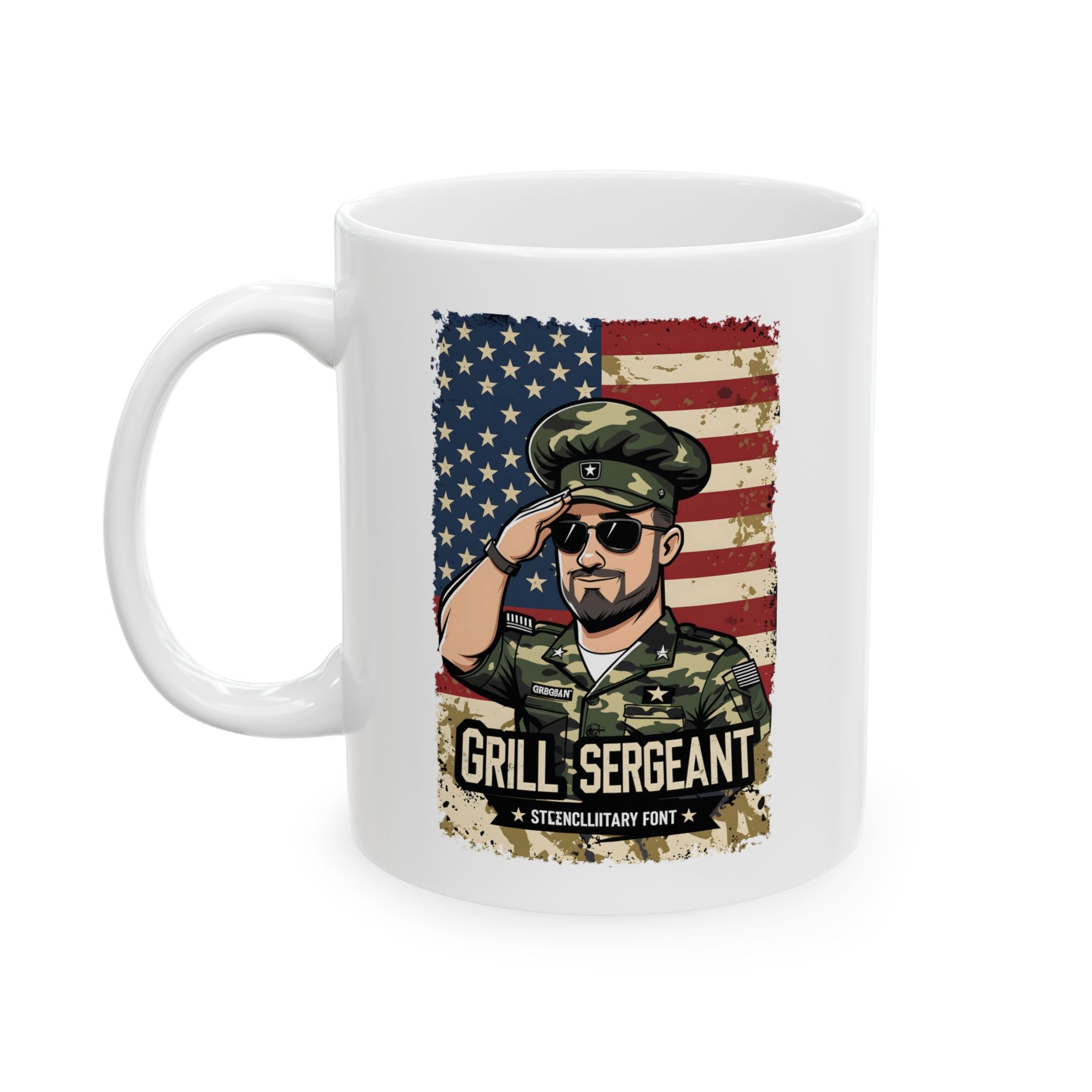 Gril Sergeant a Food Meme Mug By Memez Store