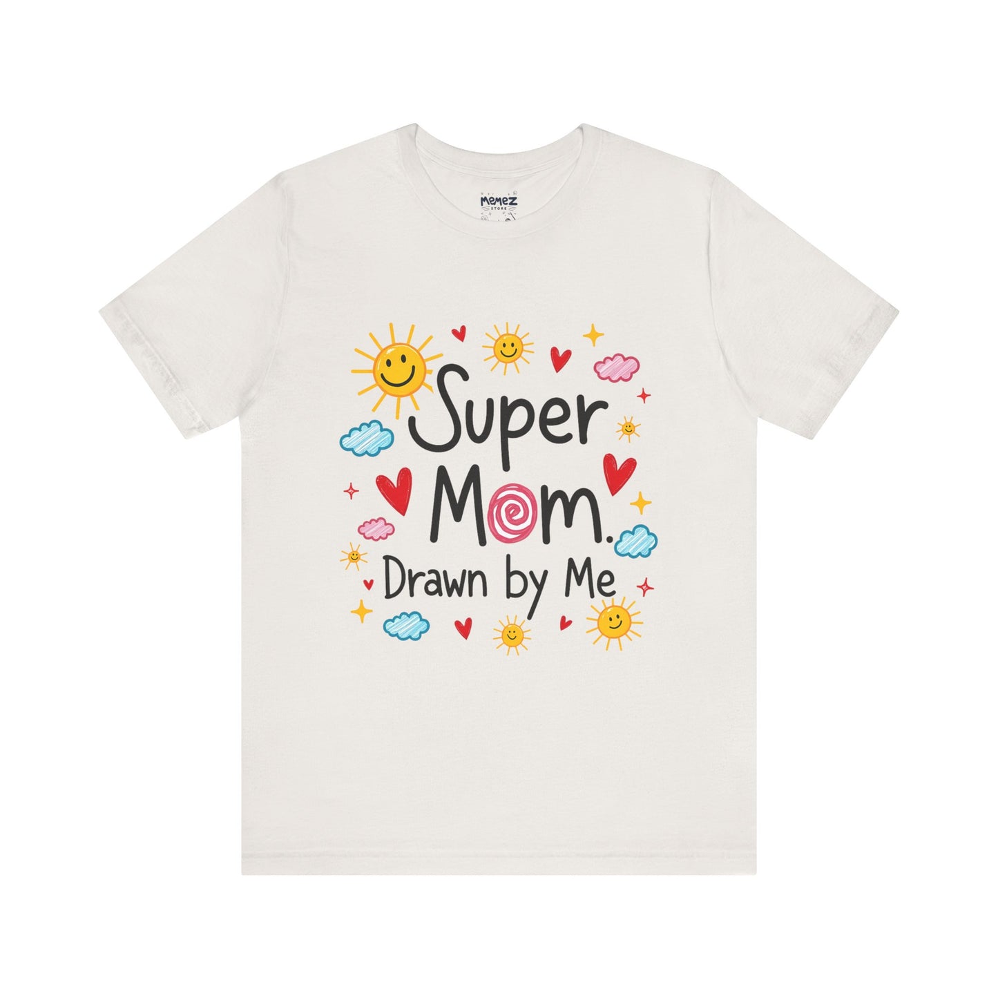 Hand Drawing SUper Mom Tee By Memez store