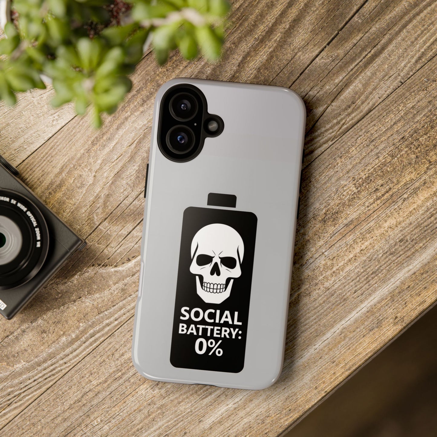 Social Battery Zeero I Phone case by Memez Store