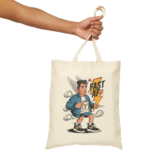 Fast AF  Parody Canvas Tote Bag By Memez Store