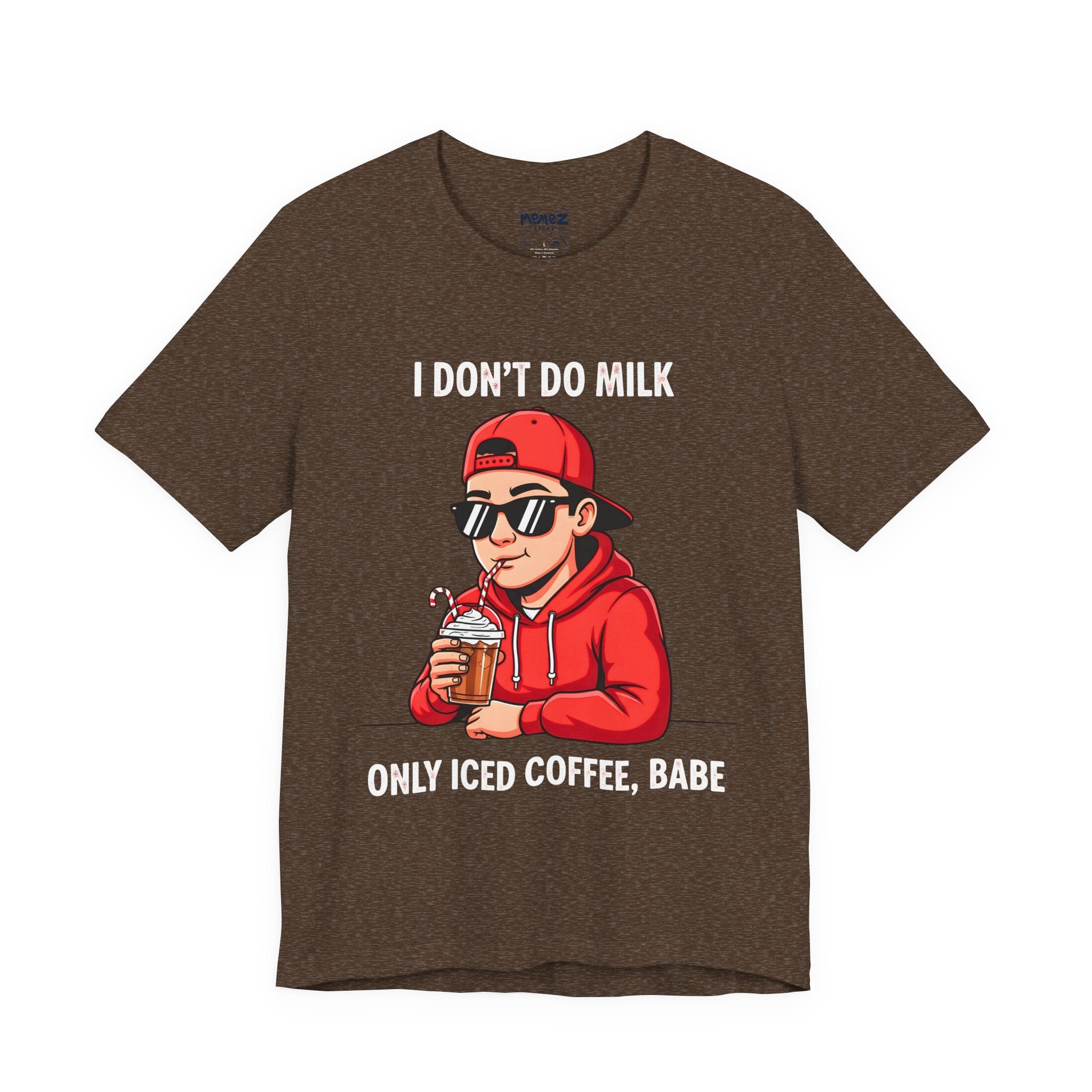 Only Iced Coffee Chirstmas  Meme Funny Tee
