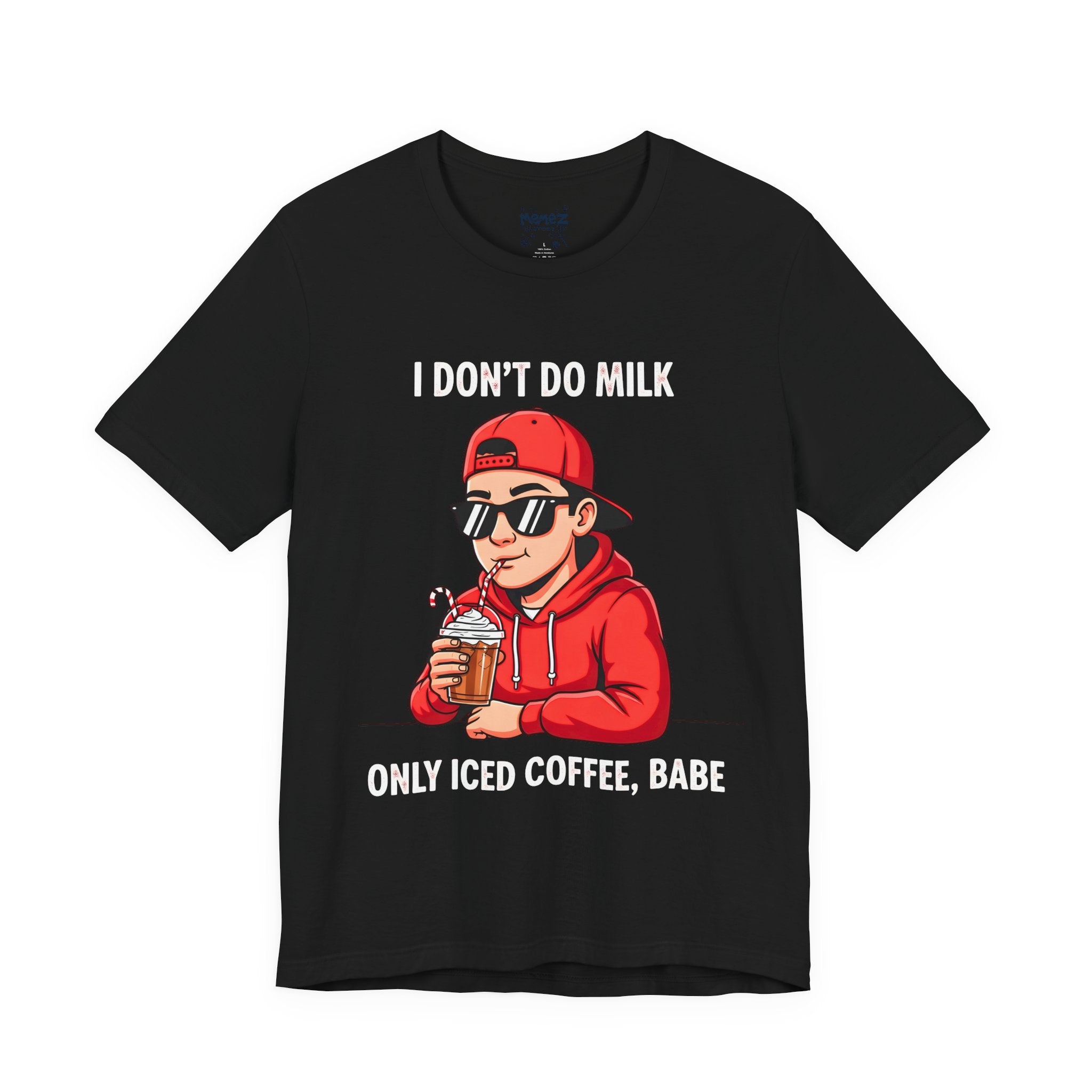 Only Iced Coffee Chirstmas  Meme Funny Tee