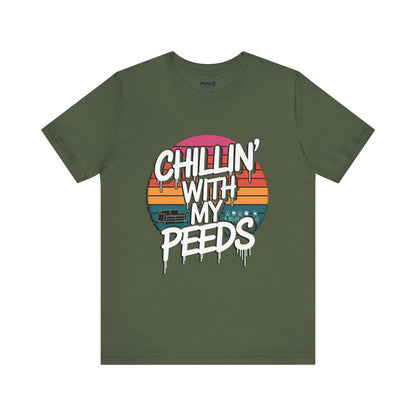 CHillin With Peeds A Funny Easter Tee By Memez Store
