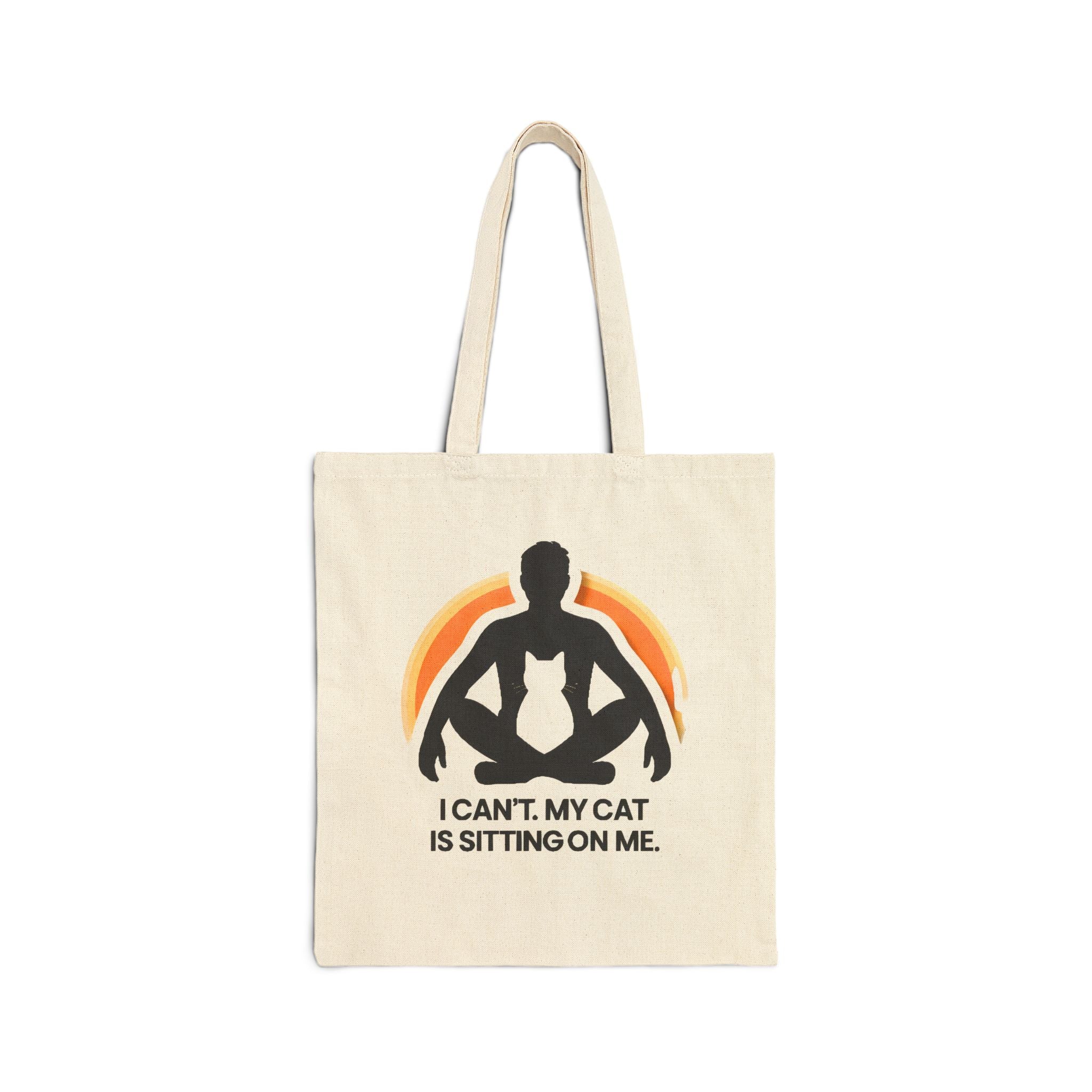 My Cat Is Sitting On me  Tote Bag