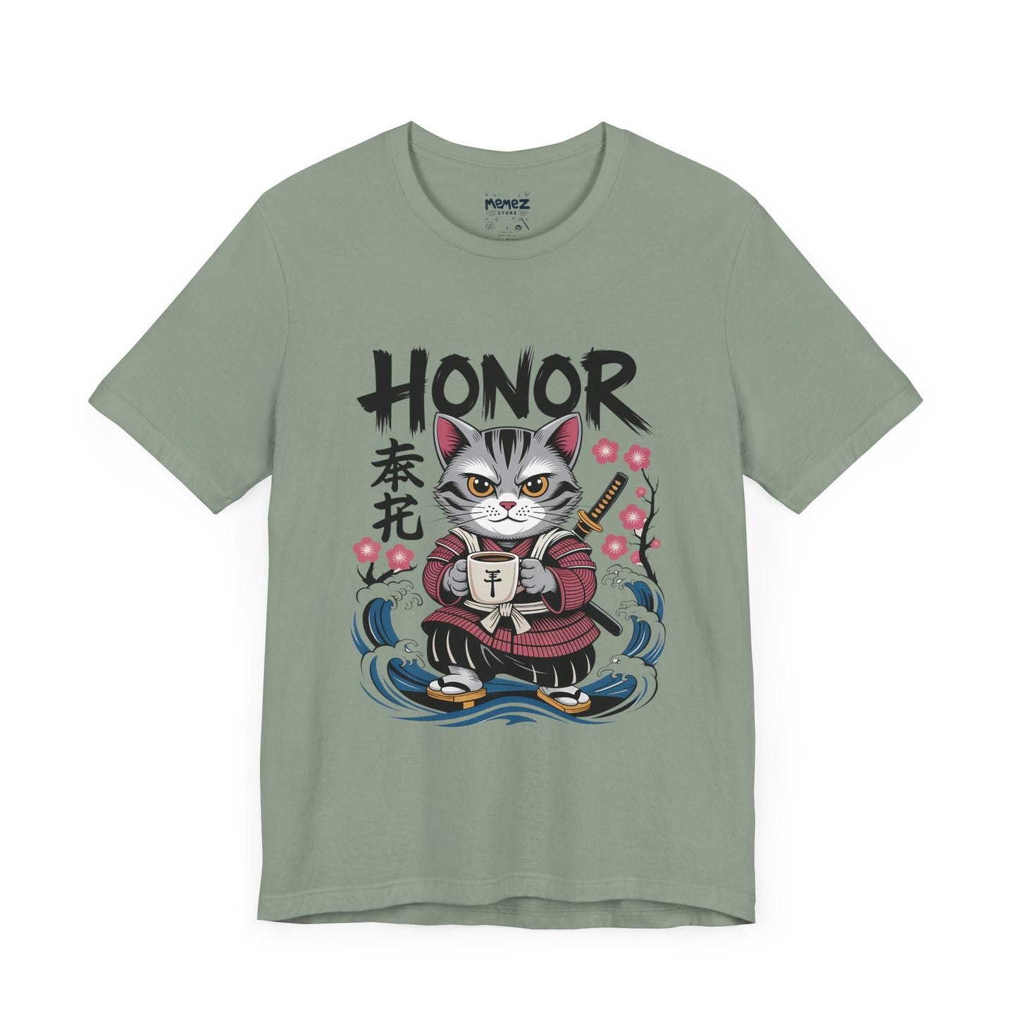 Japanese Noodle Funny Cat Tee