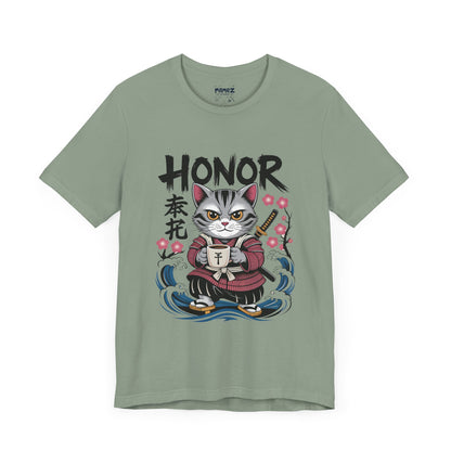 Japanese Noodle Funny Cat Tee