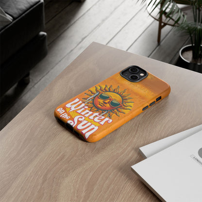 Winter on The Sun Funny Meme Phone Case - Sarcastic Design | Memez Store