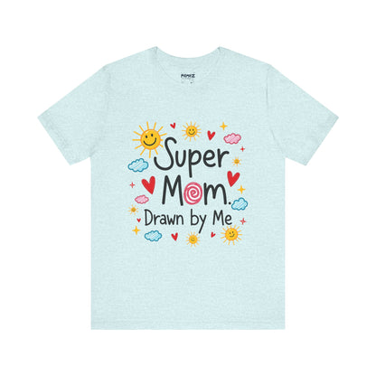 Hand Drawing SUper Mom Tee By Memez store