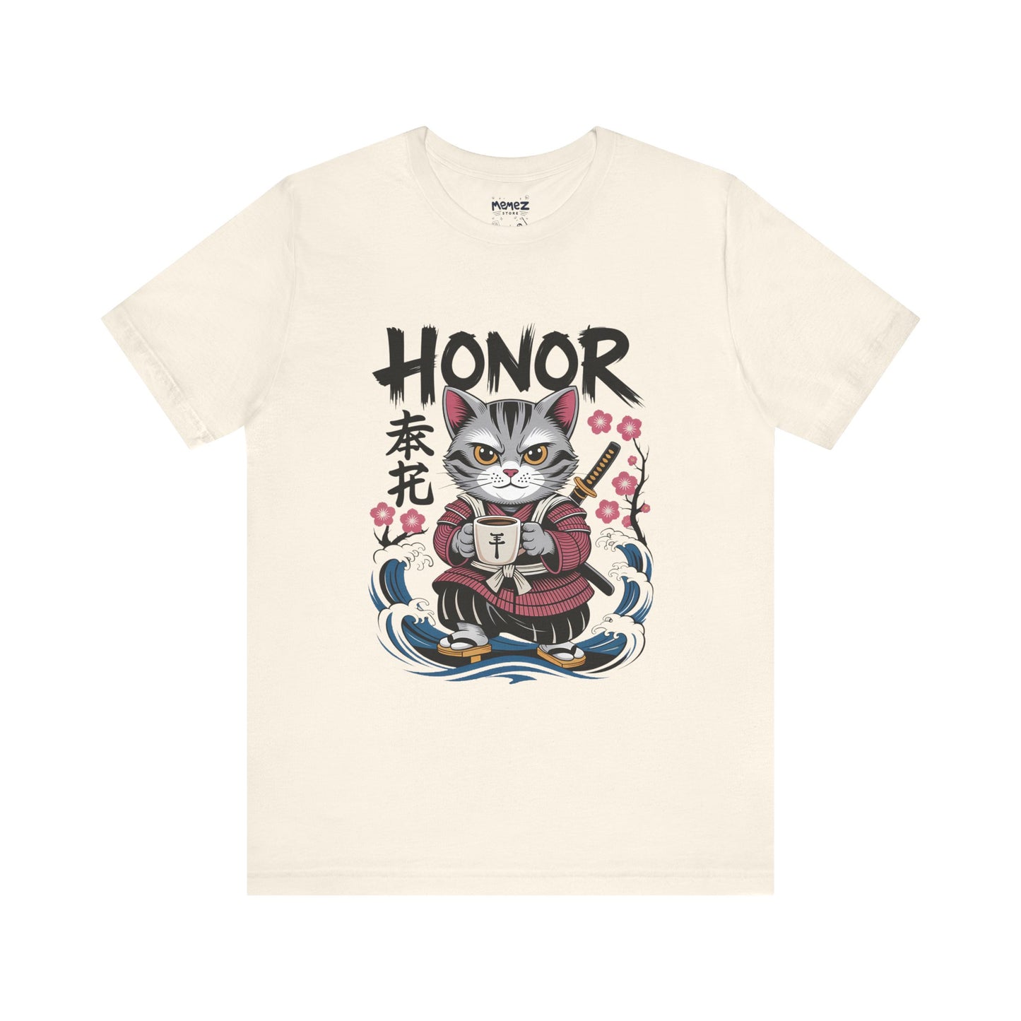Japanese Noodle Funny Cat Tee