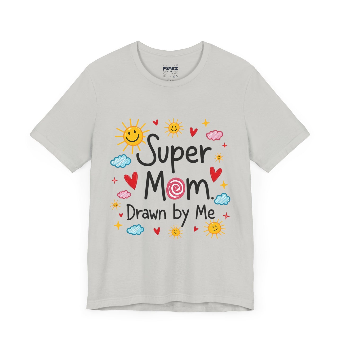Hand Drawing SUper Mom Tee By Memez store
