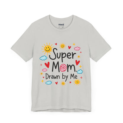 Hand Drawing SUper Mom Tee By Memez store