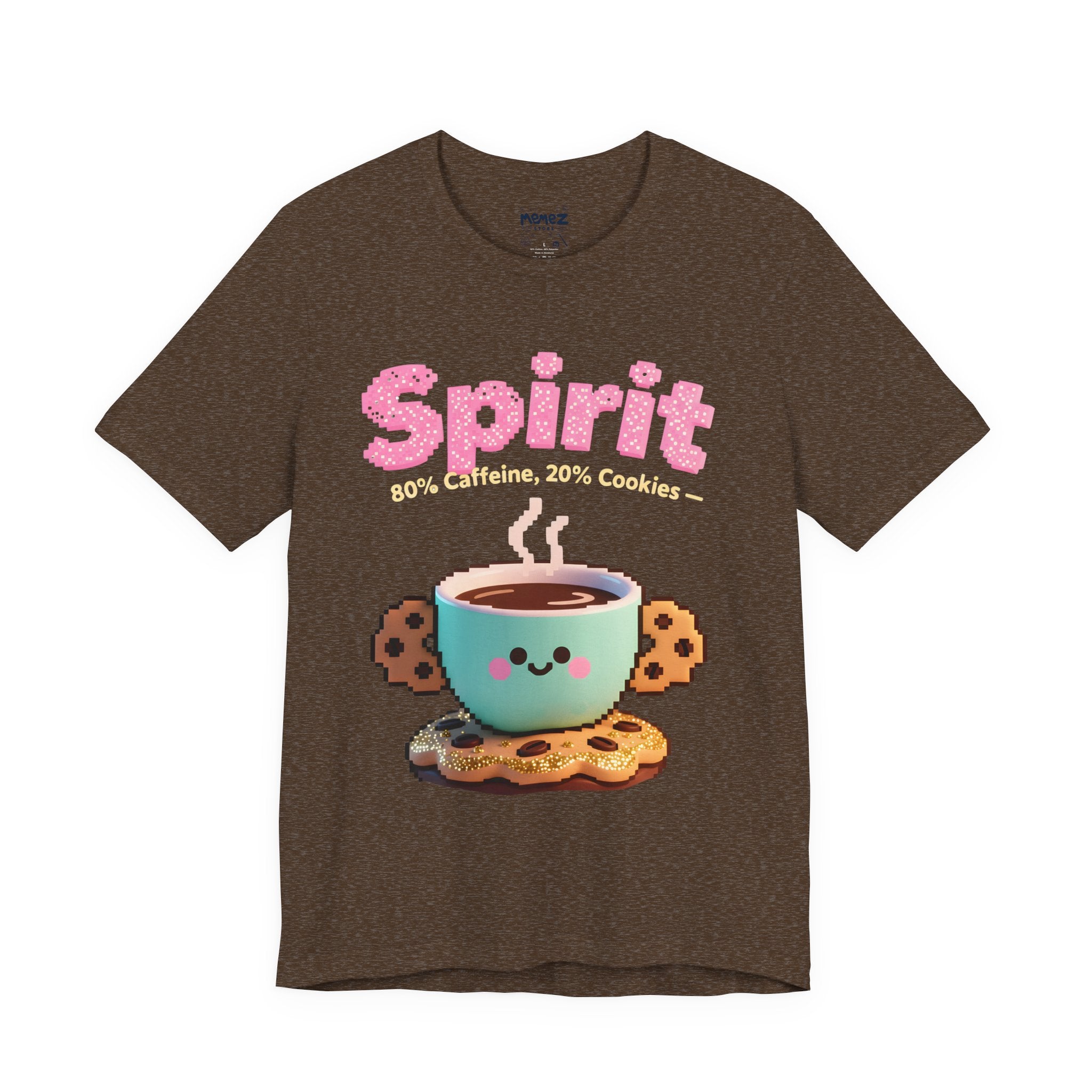 Spirit 80 % Cafffien 20% Cookie Chirstmas  Meme Funny Tee