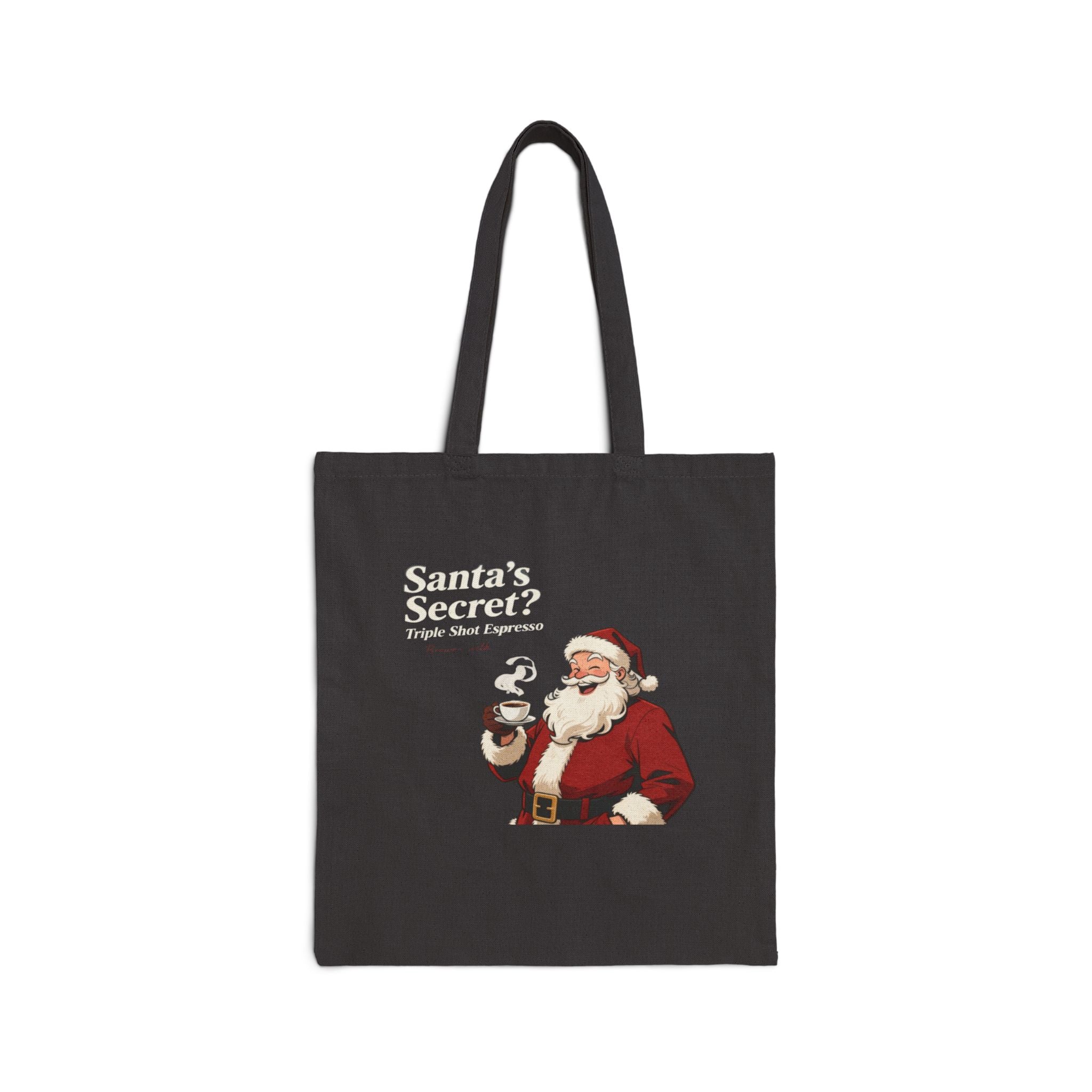 Santa Secret Christmas Tote Bag