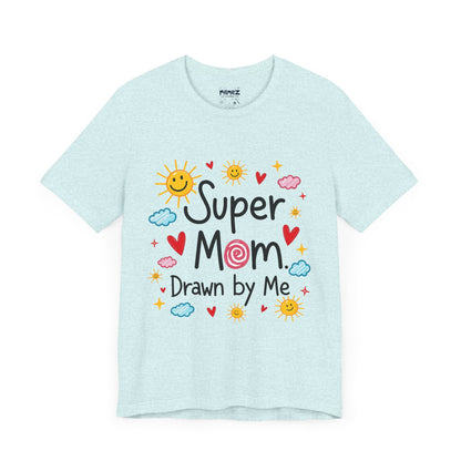 Hand Drawing SUper Mom Tee By Memez store