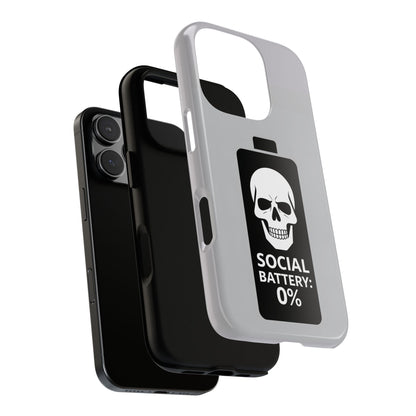 Social Battery Zeero I Phone case by Memez Store