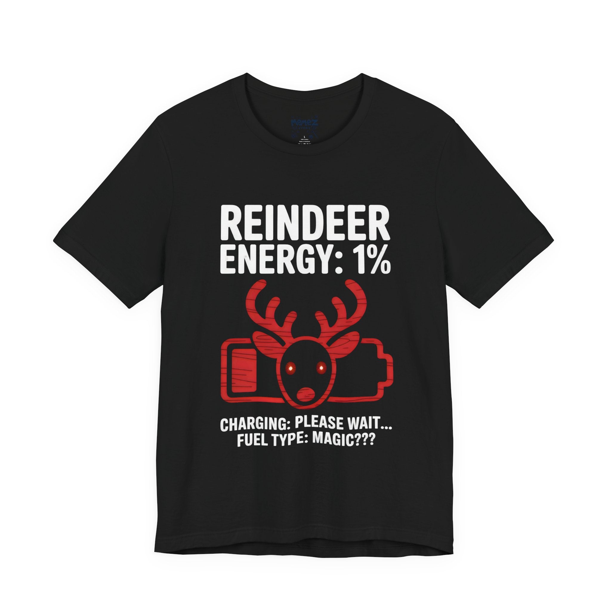 Reindeer Energy 1% Funny Tee