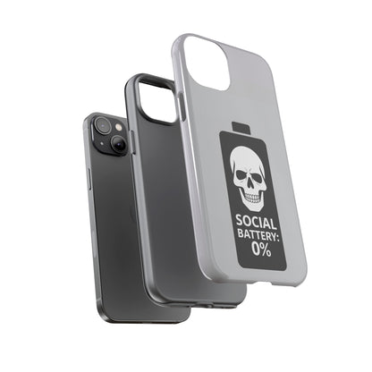 Social Battery Zeero I Phone case by Memez Store
